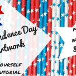 patriotic artwork project tutorial picture walkthru