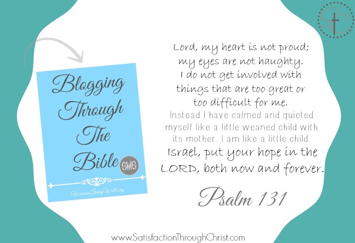 Psalm 131 is a little chapter, but this Bible verse captures the heart of keeping Bible study simple for a season. | Satisfaction Through Christ