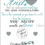 "And this is love" A prayer journal bible verse printable from Satisfaction Through Christ | We're blogging through the Bible with Good Morning Girls!