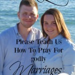 We need to learn how to pray for godly marriages. God has given us instructions in His word on how to pray. Let's seek His face and pray for godly marriage.